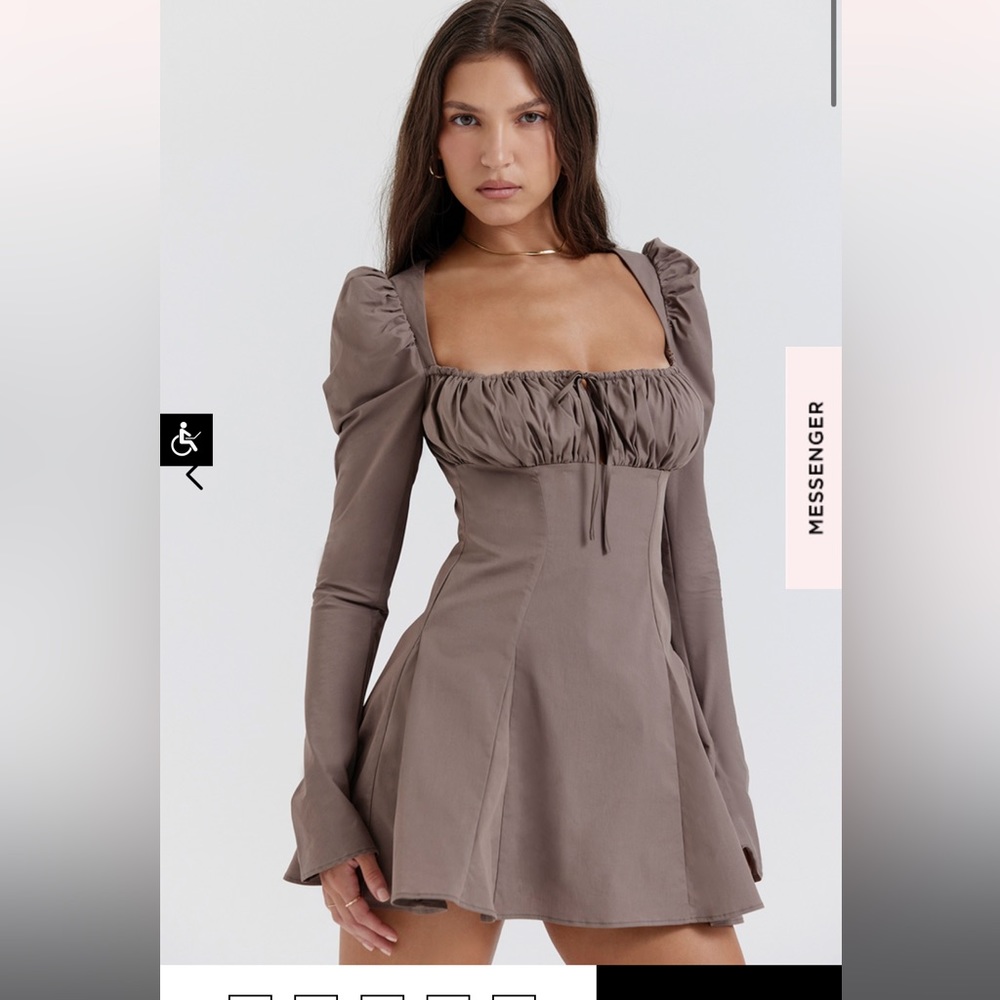House of cb mocha mini dress - Picture 4 of 8